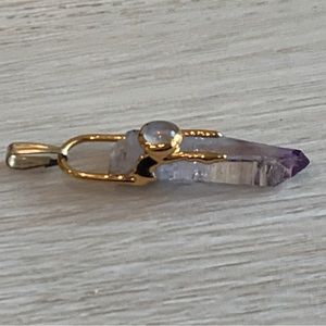 ⭐️ Amethyst & Moonstone Pendant in 14K Gold ⭐️